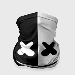 Бандана-труба Marshmello: Black & White, цвет: 3D-принт