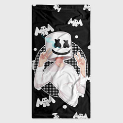 Бандана-труба Marshmello: Black Gang, цвет: 3D-принт — фото 2