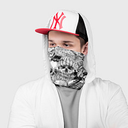 Бандана-труба Hipster skulls, цвет: 3D-принт — фото 2
