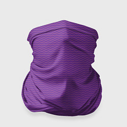 Бандана-труба Фиолетовая волна, цвет: 3D-принт