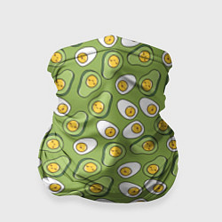 Бандана-труба Avocado and Eggs, цвет: 3D-принт