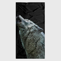 Бандана-труба Воющий волк, цвет: 3D-принт — фото 2