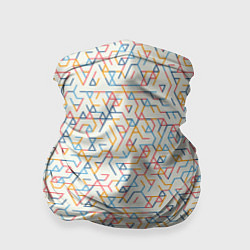 Бандана-труба Узор из треугольников, цвет: 3D-принт