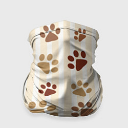 Бандана-труба Лапки, цвет: 3D-принт