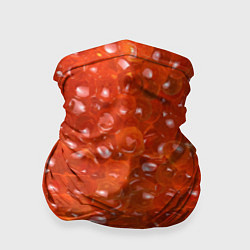 Бандана-труба Красная икра, цвет: 3D-принт