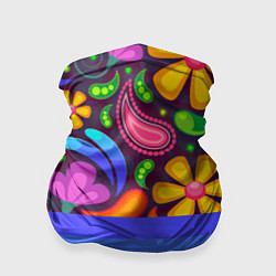 Бандана-труба Мультяшные Цветы, цвет: 3D-принт