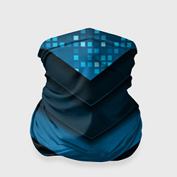 Бандана-труба 3D luxury blue abstract, цвет: 3D-принт