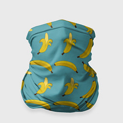 Бандана-труба Бананы Мятная, цвет: 3D-принт