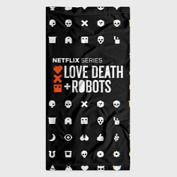 Бандана-труба LOVE DEATH ROBOTS $$$, цвет: 3D-принт — фото 2
