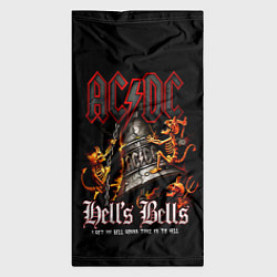 Бандана-труба ACDC Hells Bells, цвет: 3D-принт — фото 2