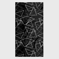 Бандана-труба Черно-белый геометрический, цвет: 3D-принт — фото 2
