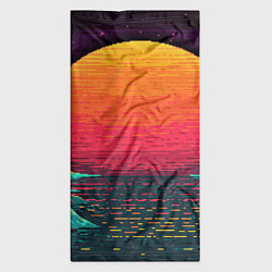 Бандана-труба Пиксельный закат, цвет: 3D-принт — фото 2