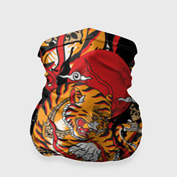 Бандана-труба Самурайский тигр, цвет: 3D-принт