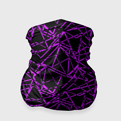 Бандана Фиолетово-черный абстрактный узор