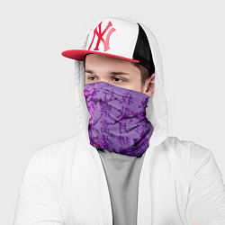 Бандана-труба Фиолетовый китай, цвет: 3D-принт — фото 2