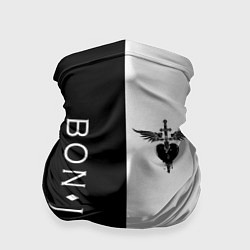 Бандана-труба BON JOVI BLACK WHITE, цвет: 3D-принт