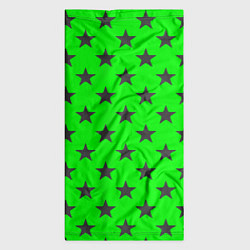 Бандана-труба Звездный фон зеленый, цвет: 3D-принт — фото 2