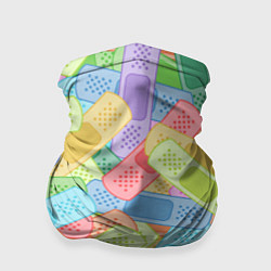 Бандана-труба Цветные пластыри, цвет: 3D-принт