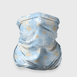 Бандана-труба Узоры Снежинки, цвет: 3D-принт