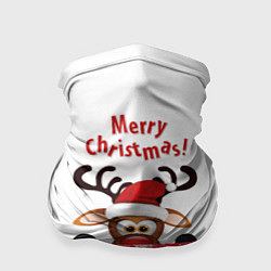Бандана-труба Оленёнок Merry Christmas, цвет: 3D-принт