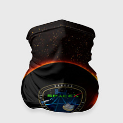 Бандана-труба SPACE X сингулярность, цвет: 3D-принт