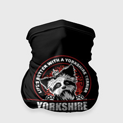 Бандана-труба Йоркширский Терьер Yorkshire Terrier, цвет: 3D-принт