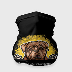 Бандана-труба Бордоский Дог Dogue de bordeaux, цвет: 3D-принт