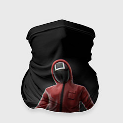 Бандана-труба ИГРА В КАЛЬМАРА СТРАЖ КВАДРАТ, цвет: 3D-принт