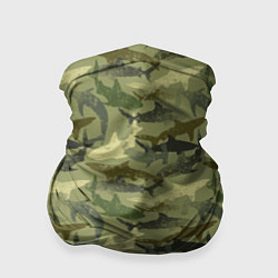 Бандана-труба Камуфляж из Акул, цвет: 3D-принт