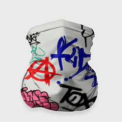 Бандана-труба Уличные надписи, цвет: 3D-принт