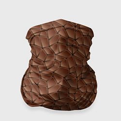 Бандана-труба Шоколадная Текстура, цвет: 3D-принт