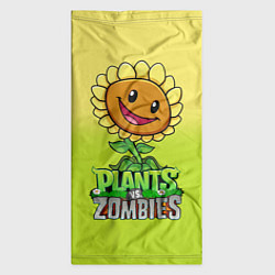 Бандана-труба Plants vs Zombies - Подсолнух, цвет: 3D-принт — фото 2