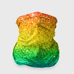 Бандана-труба Блестки радуга, цвет: 3D-принт