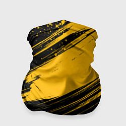 Бандана-труба Black and yellow grunge, цвет: 3D-принт