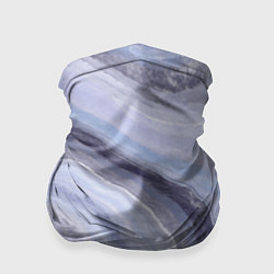 Бандана-труба Дизайн с эффектом мрамора синего цвета, цвет: 3D-принт