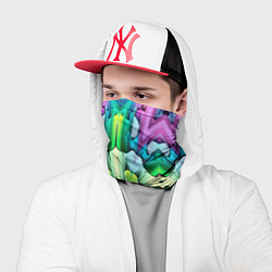 Бандана-труба Калейдоскоп паттерн, цвет: 3D-принт — фото 2