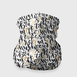 Бандана-труба Буквы с точками, цвет: 3D-принт