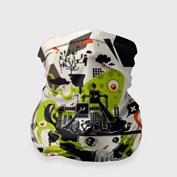 Бандана-труба Cyber pattern Skull Vanguard Fashion, цвет: 3D-принт