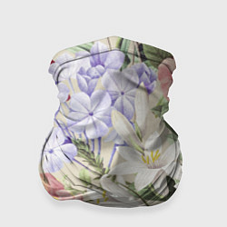Бандана-труба Цветы Утренний Букет Лилий, цвет: 3D-принт