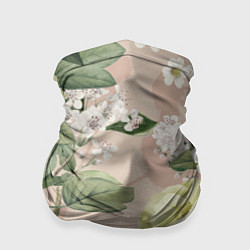 Бандана-труба Цветы Свадебный Букет, цвет: 3D-принт