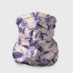 Бандана-труба Цветы Флизелиновые Тропики, цвет: 3D-принт