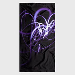 Бандана-труба Неоновый узор - Фиолетовый, цвет: 3D-принт — фото 2