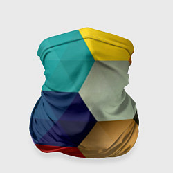 Бандана-труба Цветные соты, цвет: 3D-принт