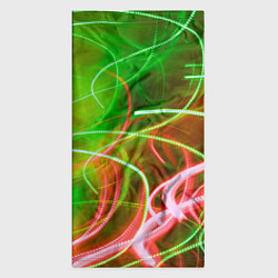 Бандана-труба Неоновые линии и фонари - Зелёный, цвет: 3D-принт — фото 2