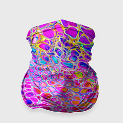 Бандана-труба Красочные всплески красок Экспрессия, цвет: 3D-принт