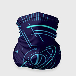 Бандана-труба Абстрактный Космос из Линии, цвет: 3D-принт