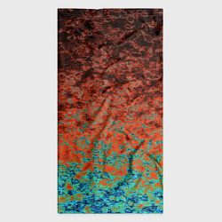 Бандана-труба Turquoise brown abstract marble pattern, цвет: 3D-принт — фото 2
