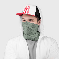 Бандана-труба Листья папоротника на зеленом фоне Минимализм, цвет: 3D-принт — фото 2