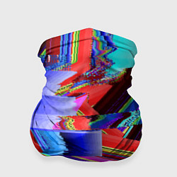 Бандана-труба Авангардный модный глитч, цвет: 3D-принт