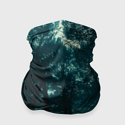 Бандана-труба Тёмный лес на закате, цвет: 3D-принт